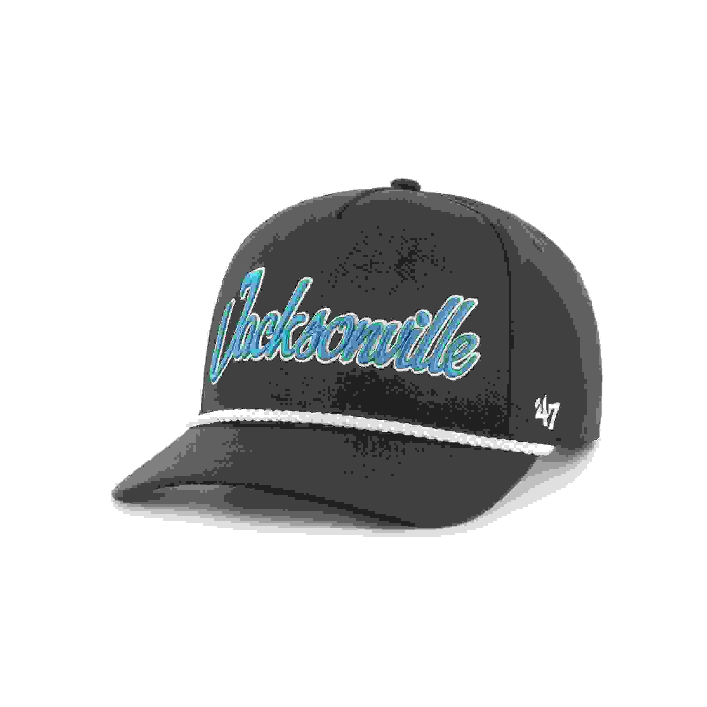47 Jacksonville Jaguars Overhand Hitch Black Snapback Hat